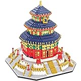 DWXN Tempel des Himmels Architekturgebäude Kits, Nano Mini Blocks Architektur Modell Micro Mini Ziegel Spielzeug Geschenke für Kinder Erwachsene (7800 Stück) A