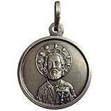 925 Sterling Silber ' Santiago de Compostela ' Medaille - Helliger heiliger Jakob Apostle