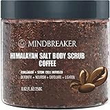 Himalaya Salz Körper peeling, Peeling Körpersalz Peeling zum Peelen und Befeuchten der Haut – tolle Geschenke für Frauen und Männer (Kaffee)