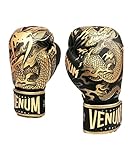 Venum Dragon's Flight Boxhandschuhe - Schwarz/Bronze - 10 Oz
