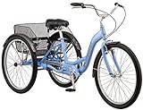 Schwinn Unisex-Erwachsene Meridian Dreirad, 66 cm, Periwinkle Bike, 26-Inch Wheels