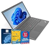 Lenovo ThinkPad T440p 14 Zoll Laptop Intel Core i5-4300M@ bis zu 3,3 GHz 16 GB 512 GB SSD mit Windows 11 Pro & GRATIS Antiviren-Software Webcam inkl. 12 Monate Garantie