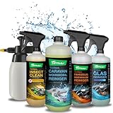 Terma Caravan Wohnwagen Reiniger 5er Bundle Made in Germany Wohnwagen Reiniger aussen und Innenreiniger Boden, Regenstreifen entferner, Vorzeltreinig