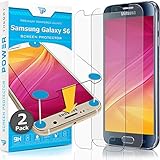 Power Theory Panzerglasfolie passend für Samsung Galaxy S6 (2 Stück) - 9H Panzerglas Folie, HD Displayschutzfolie/Panzerfolie, Tempered Glas Schutzglas, Schutzfolie Screen Protector Glass