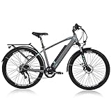 TAOCI 27,5 Zoll E-Bike Elektrofahrrad für Herren, Trekking Pedelec Citybike, mit Abnehmbarer 36V 12.5Ah Akku Shimano 7-Gang E-Mountainbike