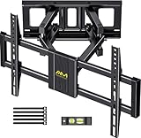 Alphamount TV Wandhalterung Schwenkbar für 37-75 Zoll Fernseher, Neigbar Ausfahren Wandhalterung Fernseher, TV Halterung Max Gewicht 45kg, VESA 200x100 zu 600x400
