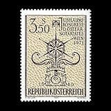 FGNDGEQN Briefmarken Österreich hat das 100-jährige Bestehen des österreichischen Notargesetzes von 1971 ausgestellt