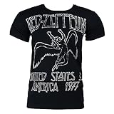 LED ZEPPELIN Uni-Sex Tee-Shirt, offizieller Fanartikel TOUR 1977 Vereinigten ...