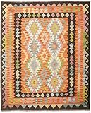 Nain Trading Kilim Afghan 157x194 Handgewebt Orientteppich Wolltepp