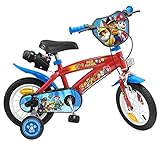 12 Zoll Disney Kinder Jungen Disney Fahrrad Kinderfahrrad Jungenfahrrad Rad Bike Paw Patrol Blau Rot
