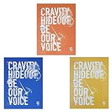 CRAVITY Season3 Hideout: Be Our Voice Album PreOrder (1+2+3 Ver Set) CDs+Photobooks+Photocards+Stickers+Unit Polaroids+ID Photocards+Photo Stands+Mini Photo Slogans+(Extra 10 Photocards)
