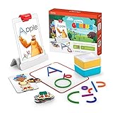 Osmo - Little Genius Starter Kit für iPad - 4 Lernspiele - 3-5 Jahre - Buchstaben, Laute, Kreativität - digitales Spiel mit echten Spielsteinen - (inkl. Osmo Basis für iPad) - ins Deutsche übersetzt