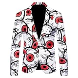 ZUOYIMEI Jacke Herren Temperament Casual Business Blazer Herren All-Match Klassisch Vintage Western Jacke Herren Trend Slim Fit Mode Longsleeve Anzug Herren BB-07 M
