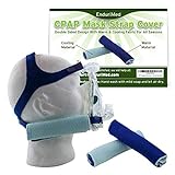 2 CPAP Strap Covers – Superior Comfort Pads to wrap CPAP Nasal mask Straps – No Skin Irritation, no Strap Marks – Softest, Breathable Fabrics, Double Stitching, Advanced Cooling CPAP Cushions
