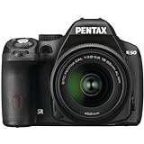 Pentax K-50 16 MP SLR-Kamera-Set mit DA L 18-55 mm WR f3.5-5.6 und 50-200 mm WR Objektiven (schwarz)