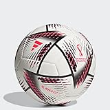 adidas Fussball Al Rihla Club Football WM Qatar 2022 White/Black/Solar Red 3