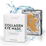 AKTION new body® Collagen Augenpads 24K gegen Augenringe - 30 Eye Pads mit Anti Falten Wirkung - Augenmaske gegen Schwellungen & Tränensäcke unter den Augen