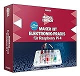 FRANZIS 67143 - Mach's einfach - Maker Kit Elektronik-Praxis für Raspberry Pi 4 - Vom Minicomputer zum Elektroniklabor - Ab 14 Jahren