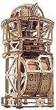 UGEARS Sky Watcher Schreibtischuhr – Vatertagsgeschenk, astronomische Tischuhr, Holzmodellbausätze für Erwachsene zum Bauen – Holzuhrenbausätze, 3D-Puzzles – Bausatz für mechanische – 3D-Holzpuzzles