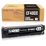 STAROVER Kompatible Tonerkartusche Ersatz für HP 201A 201X CF400A CF400X für HP Color Laserjet Pro MFP M277dw M277n M277 Laserjet Pro M252dw M252n MFP M274N (1 Schwarz)