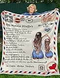 Kuscheldecke Flauschig Geschenk für Mama, Personalisierte Decke (deutsch) Geschenke An Meine Mama, Fleecedecke Mama Geschenke von Tochter, Geeignet für Sofadecke Reisen