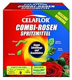 Celaflor Combi-Rosenspritzmittel, Rundumschutz für Rosen, gegen Schädlinge und Pilzkrankheiten an Pflanzen, 2x100ml