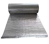 Doppelte Luftpolsterfolie Isolierung Heizkörperfolie Reflektorrolle für Wärmespeicherung und Energieeinsparung Wasserdicht Wärmedämmung Kit für Dachboden Wand Boot Wohnwagen Selbstklebende Dampfsp