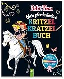Bibi & Tina - Mein pferdestarkes Kritzel-Kratzel-Buch: Mit Bambus-Stick. Kratzmotive mit tollen Farbeffekten. Für Kinder ab 5 Jahren