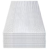 SWANEW 14x Polycarbonat Hohlkammerstegplatten (60.5 x 121cm) 4mm | 10,25 m² Doppelstegplatte für Gewächshaus, Garten Treibhaus Ersatzplatten