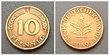 – Deutschland (1949) 10 Pfennig, Bank Deutscher Länder Prägezeichen F