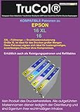 Komplettset wiederbefüllbare Patronen (4) mit Auto-Reset-Chip für Epson 16 XL (T1631, T1632, T1633, T1634) für Workforce WF-2010 W WF-2500 Series WF-2510 WF WF-2520 NF WF-2530 WF WF-2540 WF WF-2630 WF WF-2650 DWF WF-2660 DWF WF-2700 Series WF-2750 DWF WF-2760 DWF