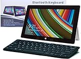 Navitech Bluetooth-Tastatur für Microsoft Surface 3 10,8 Zoll (27,4 cm), Schwarz