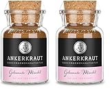 Ankerkraut Gebrannte Mandel Gewürz, selber machen, 55g im Korkenglas, Süßigkeiten, Weihnachten und Jahrmarkt zu Hause, Geschmack-Erlebnis (Packung mit 2)