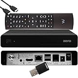 VU+ Zero HW Version 2 - 1x DVB-S2 Full-HD Sat Tuner E2 Linux Receiver, YouTube, Satellit Receiver mit Aufnahmefunktion, Kartenleser, Media Player, EasyMouse HDMI-Kabel & 300 Mbits WiFi Stick, schwarz