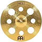 Meinl Cymbals HCS 16 Zoll Trash Crash (Video) Schlagzeug Becken mit Löchern (40,64cm) Messing, traditionelles Finish (HCS16TRC)