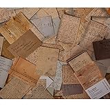 100 Stück Vintage Mini Tags Karten,Vintage Scrapbook Dekorative Karten, Doppelseitiges Vintage Letter Label für Art Journaling Bullet Junk Journal Supplies Planer Notebook DIY Craft Kits Collage Album