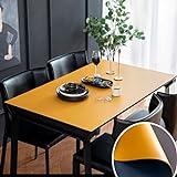 JIALIANG Tischdecke Rechteckig, PVC Tischdecke Abwaschbar Tischwäsche Lotuseffekt Tischtuch Wasserabweisend,90x120cm