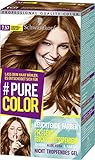 Pure Color Coloration 7-57 Karamell-Krokant Stufe 3 (143 ml), dauerhafte Haarfarbe für leuchtende Farben und geschmeidiges Haar, Formel mit Jojoba, Aloe Vera und Kaktus