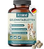 PetsHero Gelenktabletten für Hunde 250 g - Mit Glucosamin, MSM, Hyaluronsäure und Teufelskralle - Nahrungsergänzungsmittel für den Gelenkschutz bei Hunden - 250 g