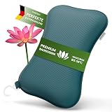 SilverRack Premium Badewannenkissen Petrol - Badekissen für Badewanne - Kissen Badewanne mit Saugnäpfen - Nackenkissen als Nacken- & Whirlpool Kopfstütze - Badewannen Zubehör - Bath Pillow Sp