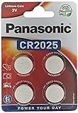 Panasonic CR2025 Lithium Knopfzelle, 3V, 4er Pack