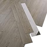 ARTENS - PVC Bodenbelag Wembley - Selbstklebende Vinyl-Dielen - Vinylboden - Holz-Effekt - Braun/Grau - FORTE - 91,44cm x 15,24 cm x 2 mm - 2,23m²/16 Dielen