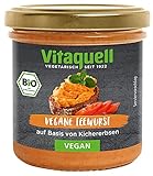Vitaquell Vegane Teewurst auf Basis von Kichererbsen, 125 g im Glas