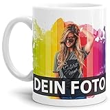 XXL-Tasse selbst individuell gestalten/Füllmenge 500 ml/Personalisierbar mit eigenem Foto Bedrucken/Fototasse/Motivtasse/Werbetasse/Firmentasse/Big Tasse