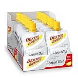 Dextro Energy Energy Gel | 18x60ml Liquid Gel Lemon + Koffein | Mit Natrium & Dextrose | Energy Drink Alternative | Ideal als Sportgetränk