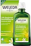 WELEDA Bio Citrus Deodorant Nachfüllflasche, natürlich frisches Naturkosmetik Deo mit ätherischen Ölen, wirkt desodorierend ohne Poren zu verschließen, ohne Aluminiumsalze (1 x 200 ml)