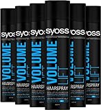 SYOSS Haarspray Volume Lift, Halt und Volumen für 48 Stunden, 6er Pack (6 x 400ml)