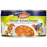 Erasco Kessel Gulaschsuppe mit Rind Großgebinde für Gastro 4300ml