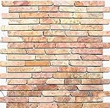 Mosaik Fliese Marmor Naturstein rot Brick Rossoverona für BODEN WAND BAD WC DUSCHE KÜCHE FLIESENSPIEGEL THEKENVERKLEIDUNG BADEWANNENVERKLEIDUNG Mosaikmatte Mosaikplatte