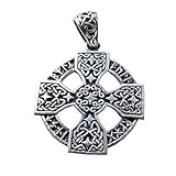 ANHÄNGER Kelten Kreuz Symbol, Zeichen, Lebenskreuz, mit Kette, 925 Sterling Silber - Yoga Esoterik Spiritualität Astrologie Meditation Energie